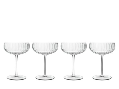 Coupe / Champagneglas, Optica, 30 cl, 4-pak - Luigi Bormioli