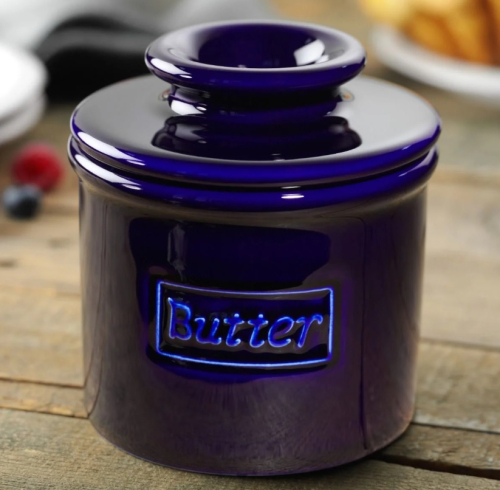 Smørkrukke, Retro Cobalt Blue - Butter Bell®