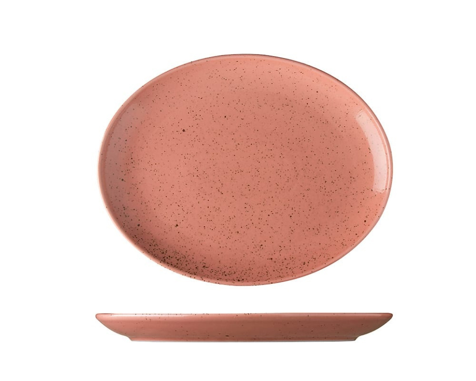 Oval tallerken, 32 cm, Lifestyle Terracotta - Lilien i gruppen Borddækning / Tallerkener, Skåle og Fade / Tallerkener hos The Kitchen Lab (1069-20430)