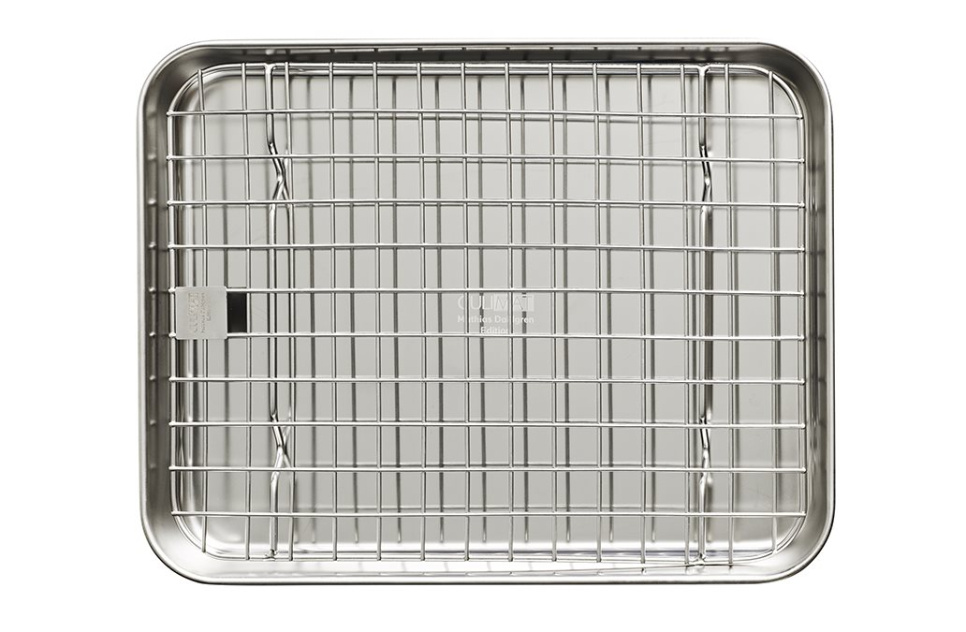 Stainless steel oven tray + griddle, 26x20 cm - Culimat i gruppen Madlavning / Forme & Bakker / Bakker og plader hos The Kitchen Lab (1070-30876)