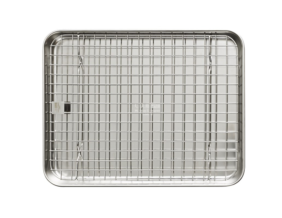 Stainless steel oven tray + griddle, 32x25 cm - Culimat i gruppen Madlavning / Forme & Bakker / Bakker og plader hos The Kitchen Lab (1070-30878)