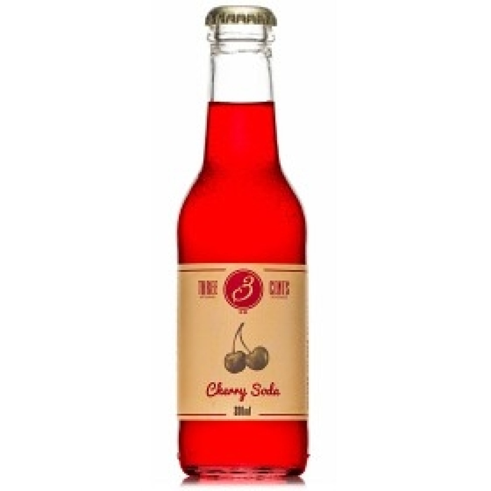 Cherry Soda, 200 ml - Three Cents i gruppen Madlavning / Kolonial hos The Kitchen Lab (1083-28755)