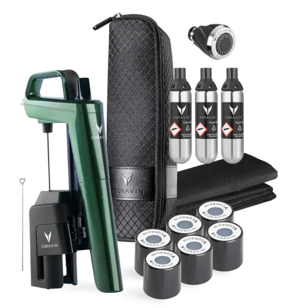 Timeless 6+, Green, Holiday Limited Edition 2024 - Coravin i gruppen Bar & Vin / Vin tilbehør / Coravin hos The Kitchen Lab (2076-29512)