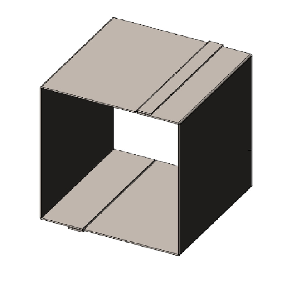 Bageform/firkantet projektionsring, 10x10x10cm i gruppen Bagning / Bageforme / Bageforme hos The Kitchen Lab (2173-28627)