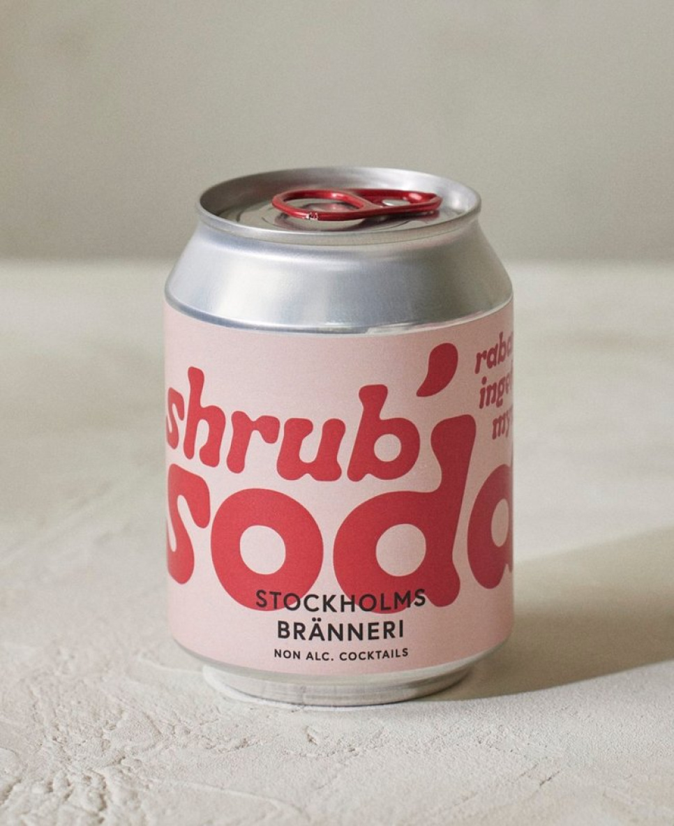 Shrub Soda Rhubarb, Ginger & Mint 250ml - Stockholms Bränneri i gruppen Bar & Vin / Bar udstyr / Øvrig bar udstyr hos The Kitchen Lab (2222-30862)